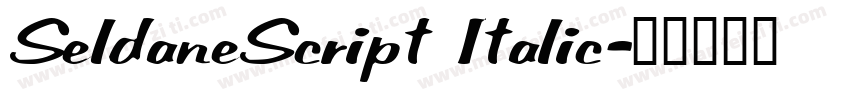 SeldaneScript Italic字体转换